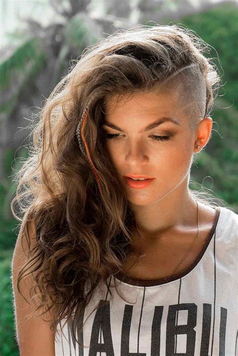 partially shaved womens hairstyles|19 Women With Shaved Heads .